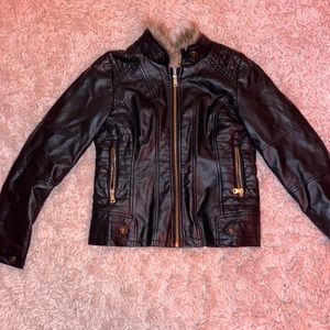 Faux Leather Jacket